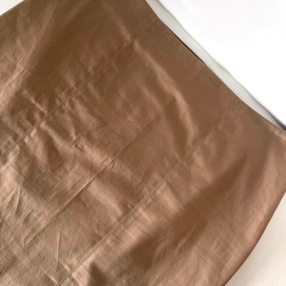 BLUMARINE Classic Cotton Pencil Skirt in Tan Size I46/US10 - Picture 4 of 11